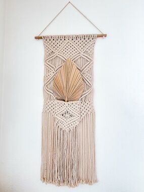Large Macrame Wall Hanging with pocket